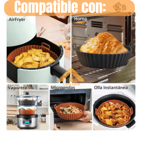 Kit de 6 Moldes de Silicona para Freidora de Aire